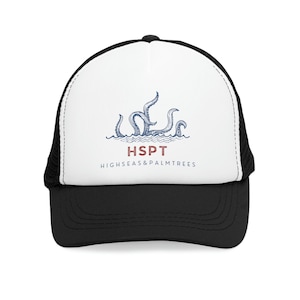 High Seas and Palm Trees Trucker Hat
