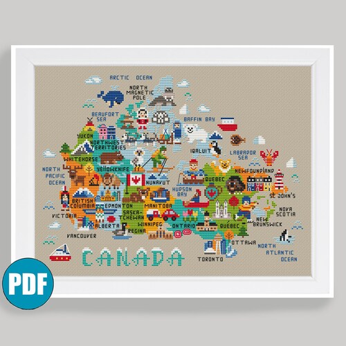Toronto Cross Stitch Crossstitch Pattern PDF Download Etsy Canada