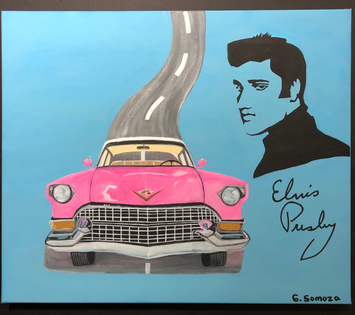 Elvis Presley Pink Cadillac Etsy