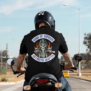 Motorrad Shirt SoA Sons of Aspirin Lustiges Biker T Shirt Bild 1