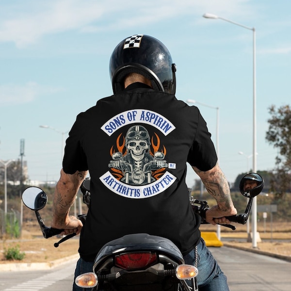 Motorcycle Shirt - SoA - Sons of Aspirin - Funny Biker T Shirt