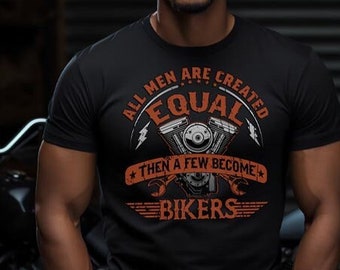 Elite Biker Equality Tee - The Brotherhood Statement Shirt  | Harley Biker Shirt - Funny Motorcycle Shirt - T-shirt
