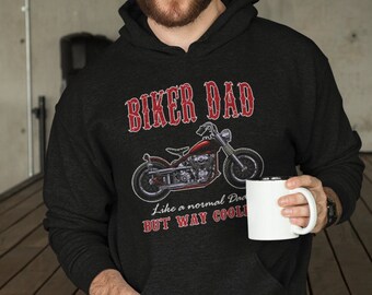 Perfektes Geschenk für Papa | Biker Dad Hoodie | Cooler Biker Dad