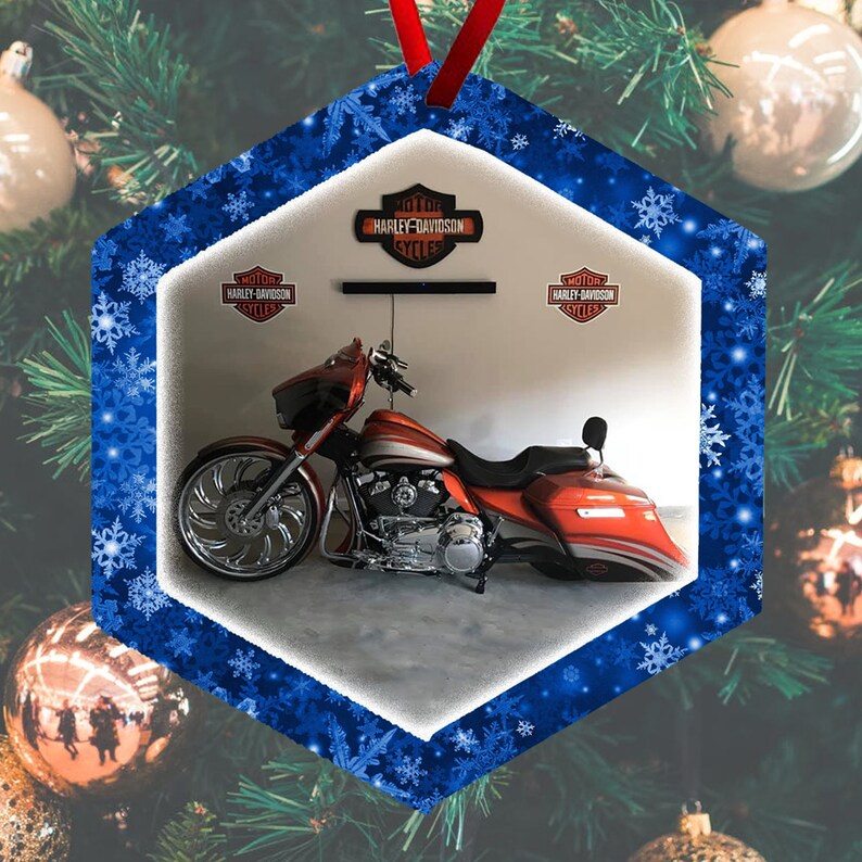 Bike Ornaments Get Your Custom Photo Motorcycle Ornament - Etsy