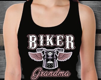 Biker Grandma Shirt - Woman's Tank Top
