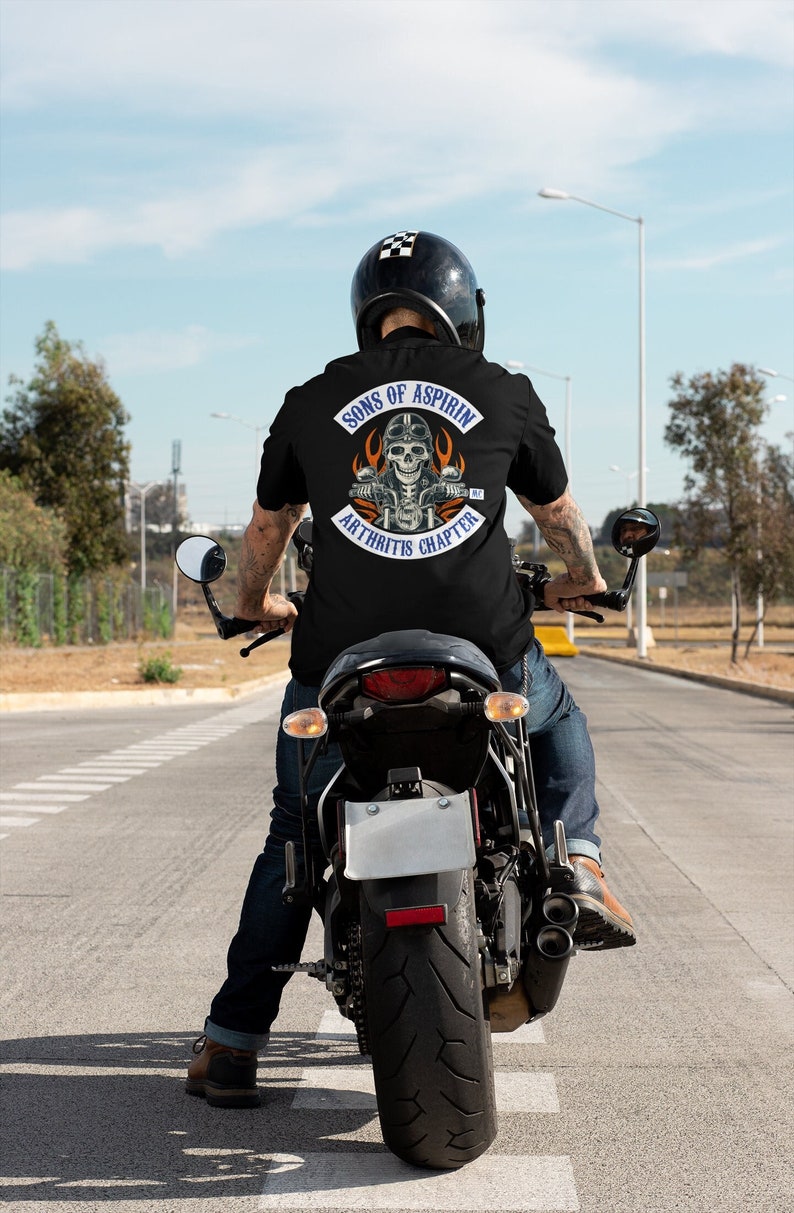 Motorrad Shirt SoA Sons of Aspirin Lustiges Biker T Shirt Bild 1