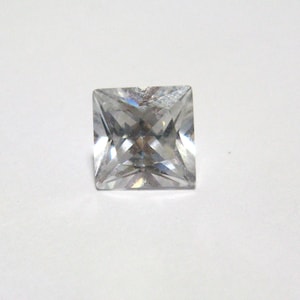 7mm x 7mm Clear Princess cut Square Cubic Zirconia stone