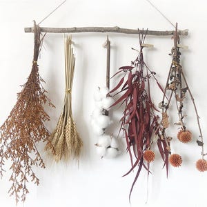 Autumn Natural Dried Flower Rack, Wall Hanging Decor, Eucalyptus Dried ...