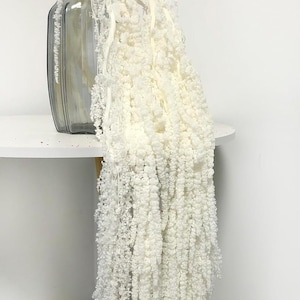 Dried wisteria flowers, Amaranthus Flower, Natural Bleached Amaranthus Hanging Vine Flowers, dried hanging flowers Wedding Home Decor White
