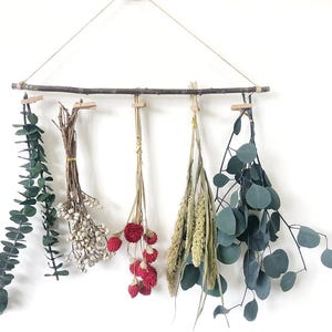 Autumn Natural Dried Flower Rack, Wall Hanging Decor, Eucalyptus Dried ...