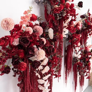 Dried wisteria flowers, Amaranthus Flower, Natural Bleached Amaranthus Hanging Vine Flowers, dried hanging flowers Wedding Home Decor image 5