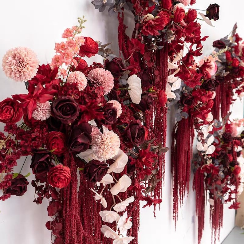 Dried wisteria flowers, Amaranthus Flower, Natural Bleached Amaranthus Hanging Vine Flowers, dried hanging flowers Wedding Home Decor image 5
