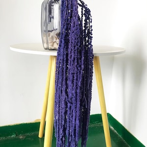 Dried wisteria flowers, Amaranthus Flower, Natural Bleached Amaranthus Hanging Vine Flowers, dried hanging flowers Wedding Home Decor Violet
