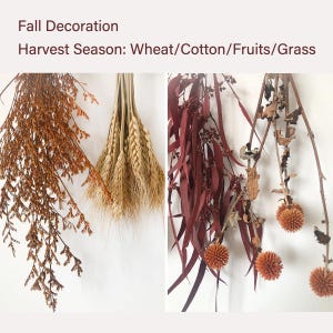 Autumn Natural Dried Flower Rack, Wall Hanging Decor, Eucalyptus Dried ...