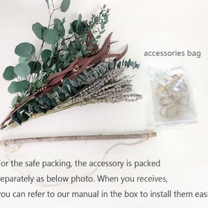 Autumn Natural Dried Flower Rack, Wall Hanging Decor, Eucalyptus Dried ...