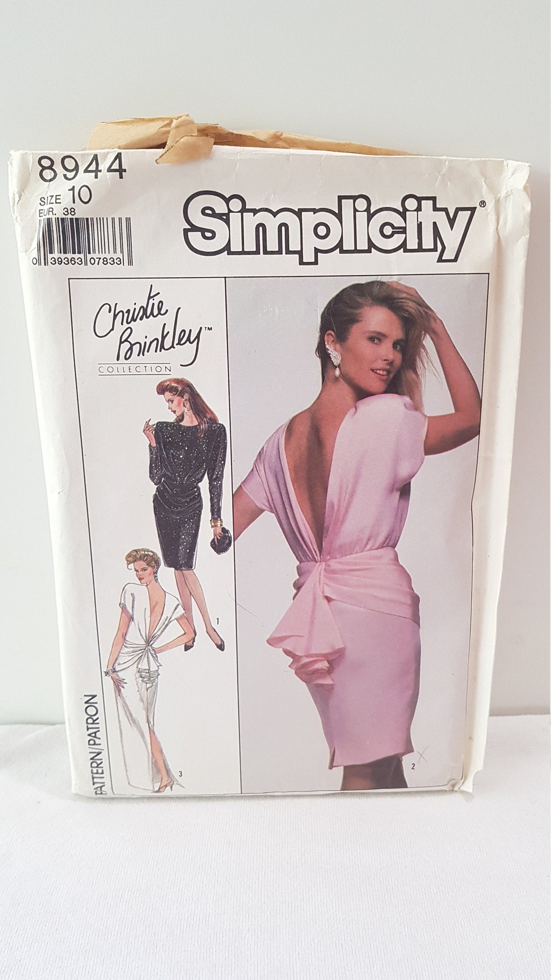 8944 Simplicity Pattern Womens Dress in Two Lengths Size 10 Vintage ...