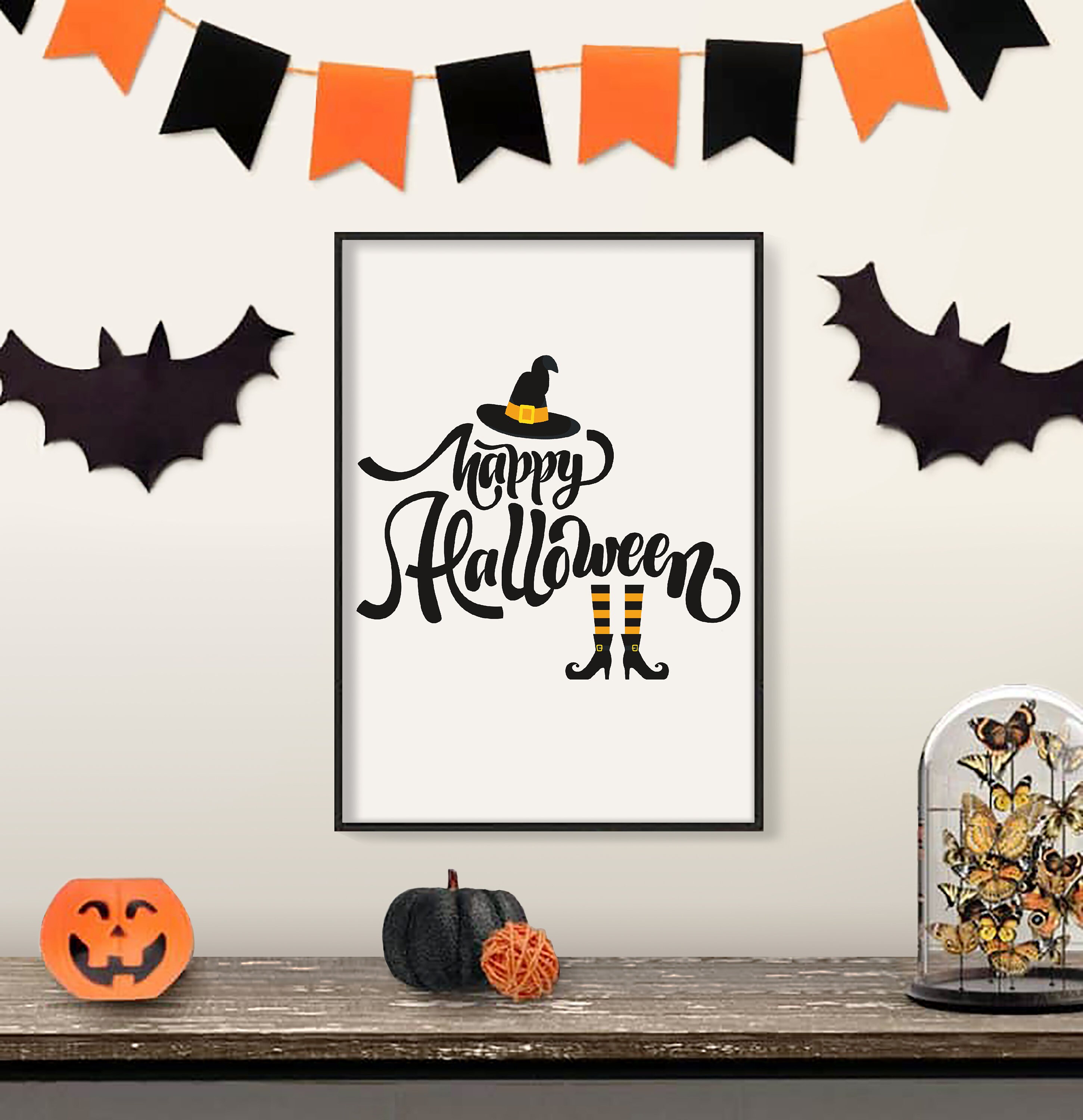 HALLOWEEN SIGN halloween wall art halloween decor home Etsy