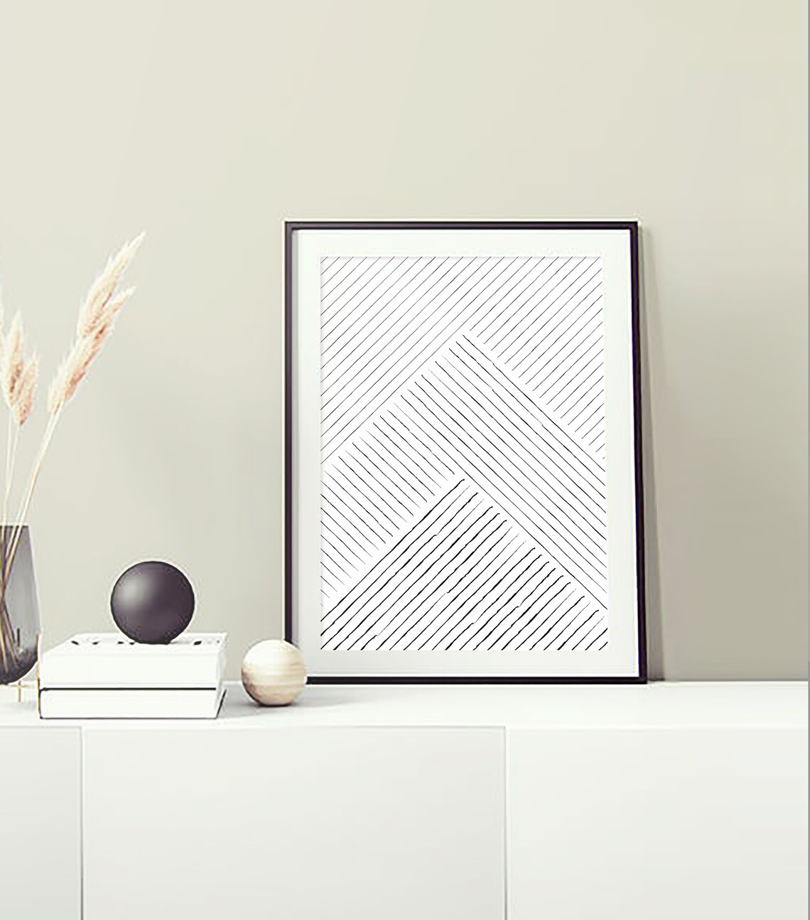 Abstract line drawing wall art prints wall art abstract | Etsy