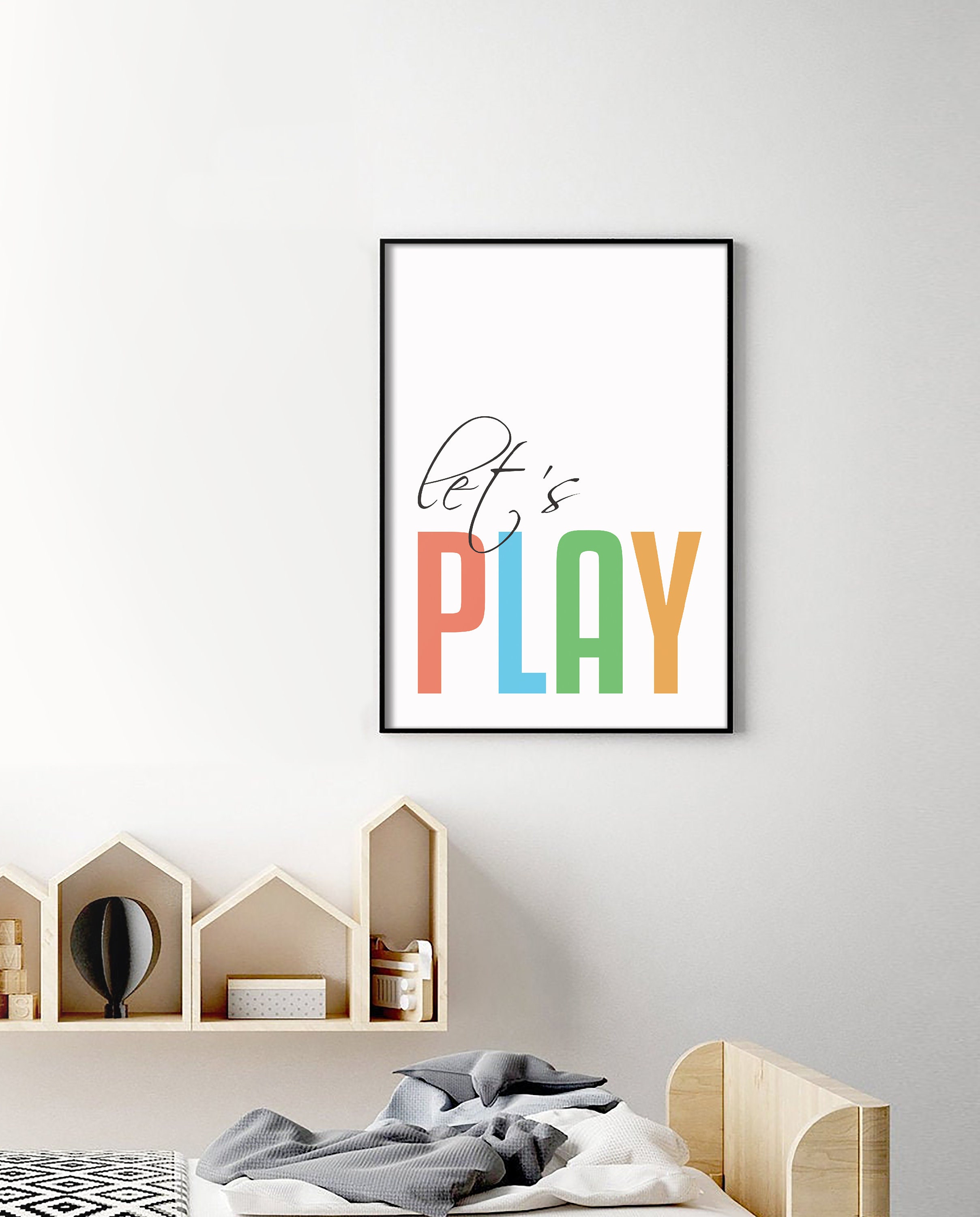 LET'S PLAY wall decor home decor wall art wall prints Etsy