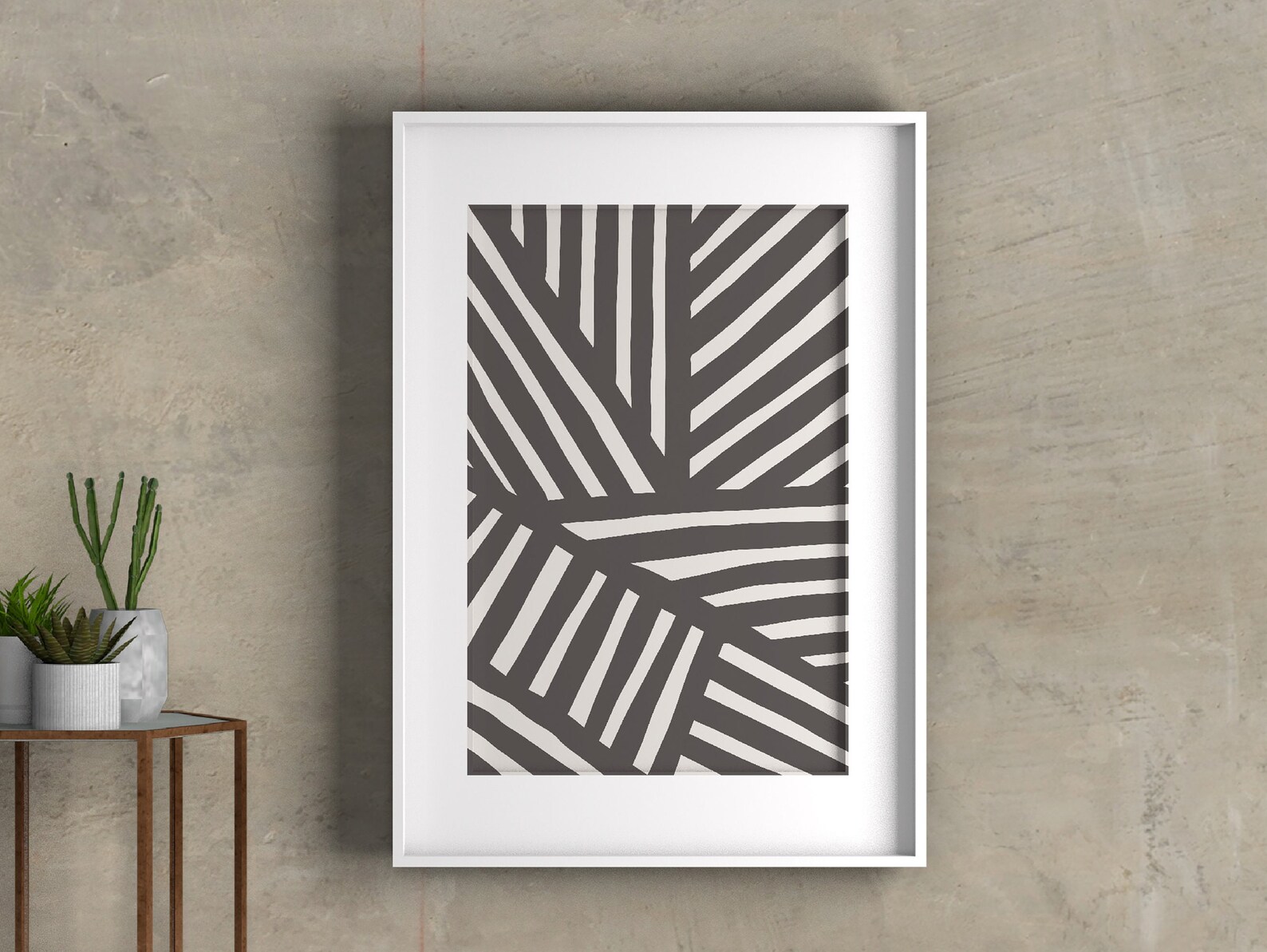 Black and Beige Abstract Wall Art Printable Minimalist Etsy