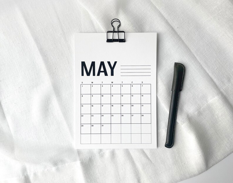 2022-black-and-white-printable-calendar-or-planner-minimalist-etsy