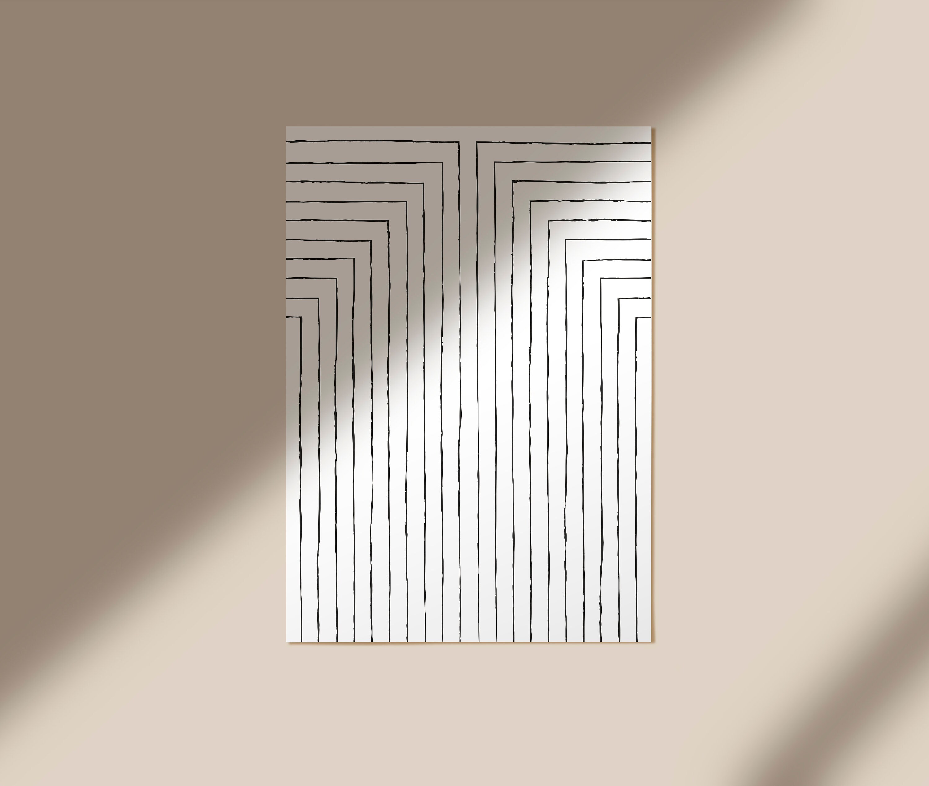 Abstract line drawing wall art prints wall art abstract | Etsy