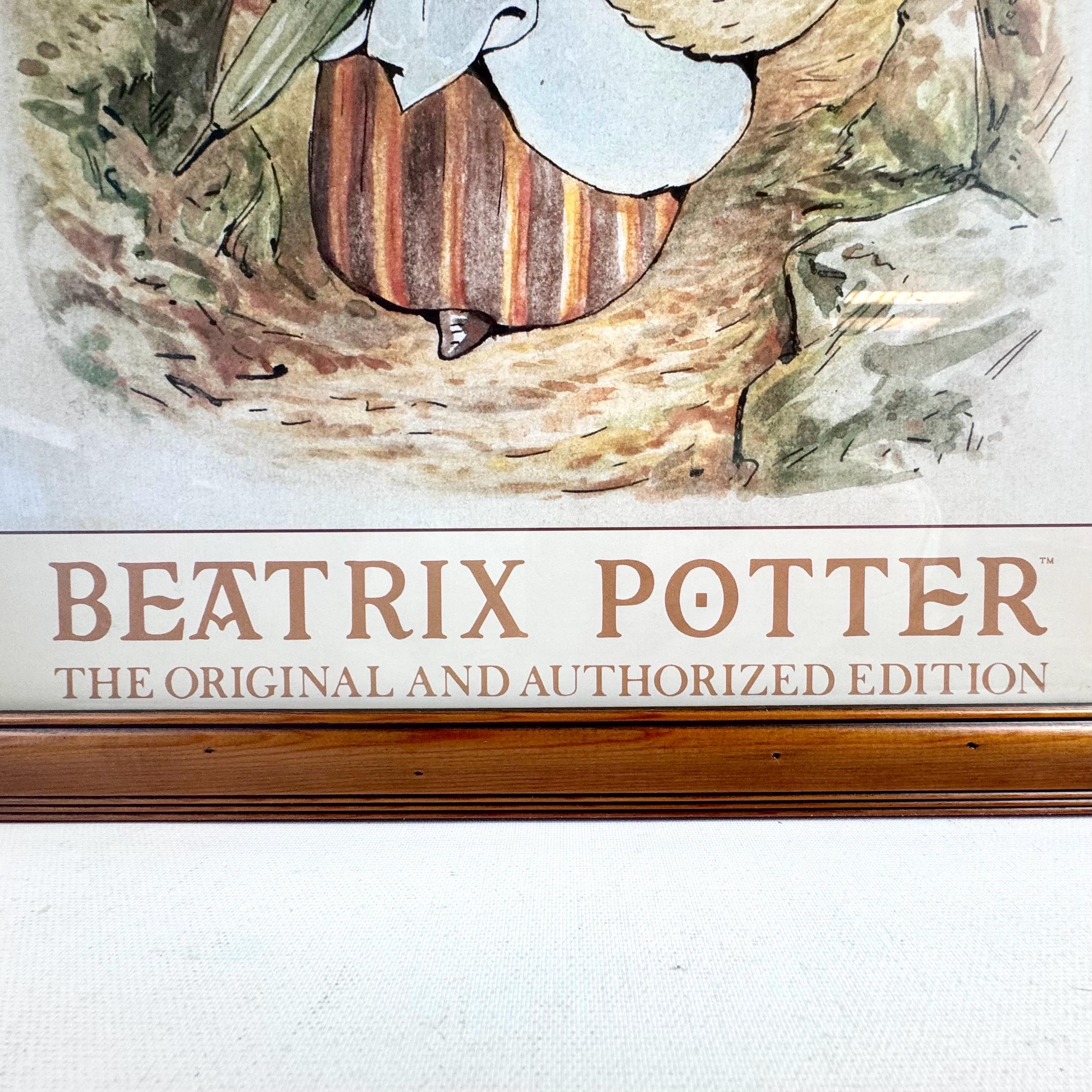 Beatrix Potter ピーターラビット　ポスター　額付き　ヴィンテージ Printed Vintage Victorian Beatrix Potter Peter Rabbit Art Print