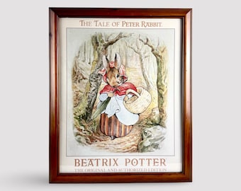 Beatrix Potter ピーターラビット　ポスター　額付き　ヴィンテージ ヴィンテージ ビアトリクス・ポター ピーターラビット 額入りポスター
