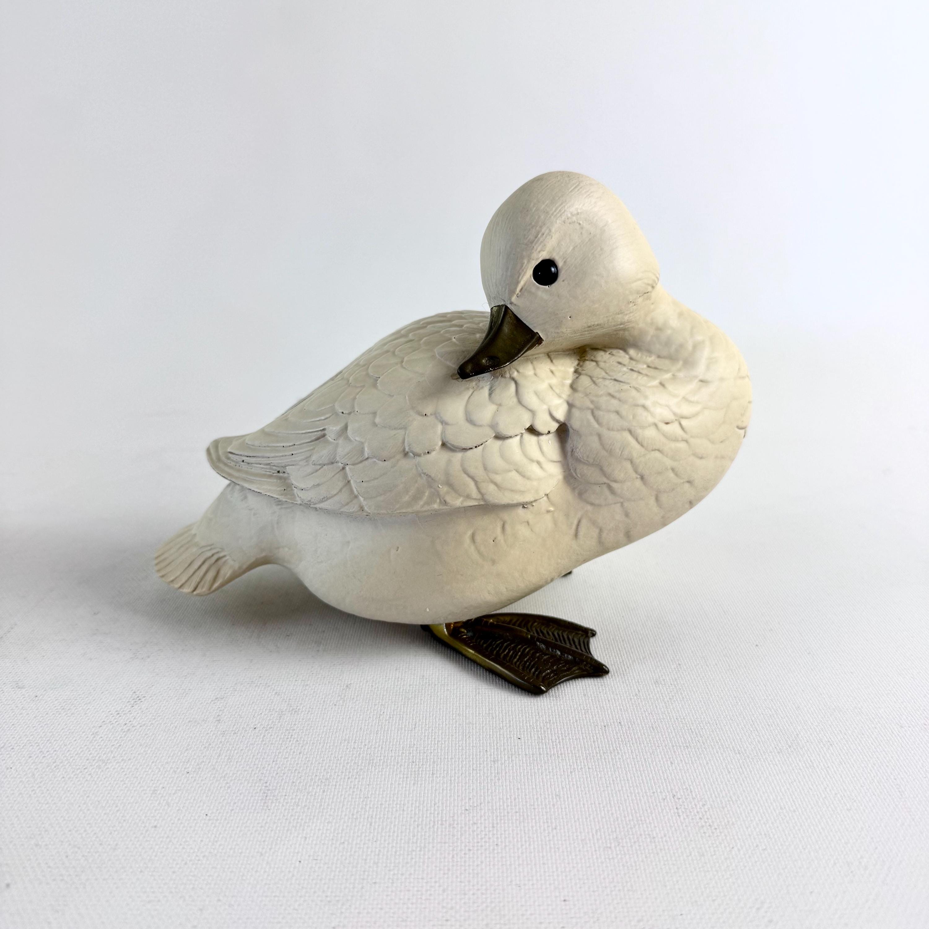 Rare Elli Malevolti Duck Figurines – Signed Italian Resin Birds