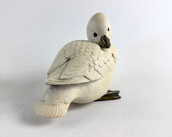 Rare Elli Malevolti Duck Figurines – Signed Italian Resin Birds