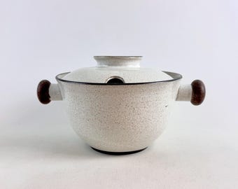 Vintage Zaalberg Rondom Lidded Bowl | Dutch Studio Pottery | 1970s
