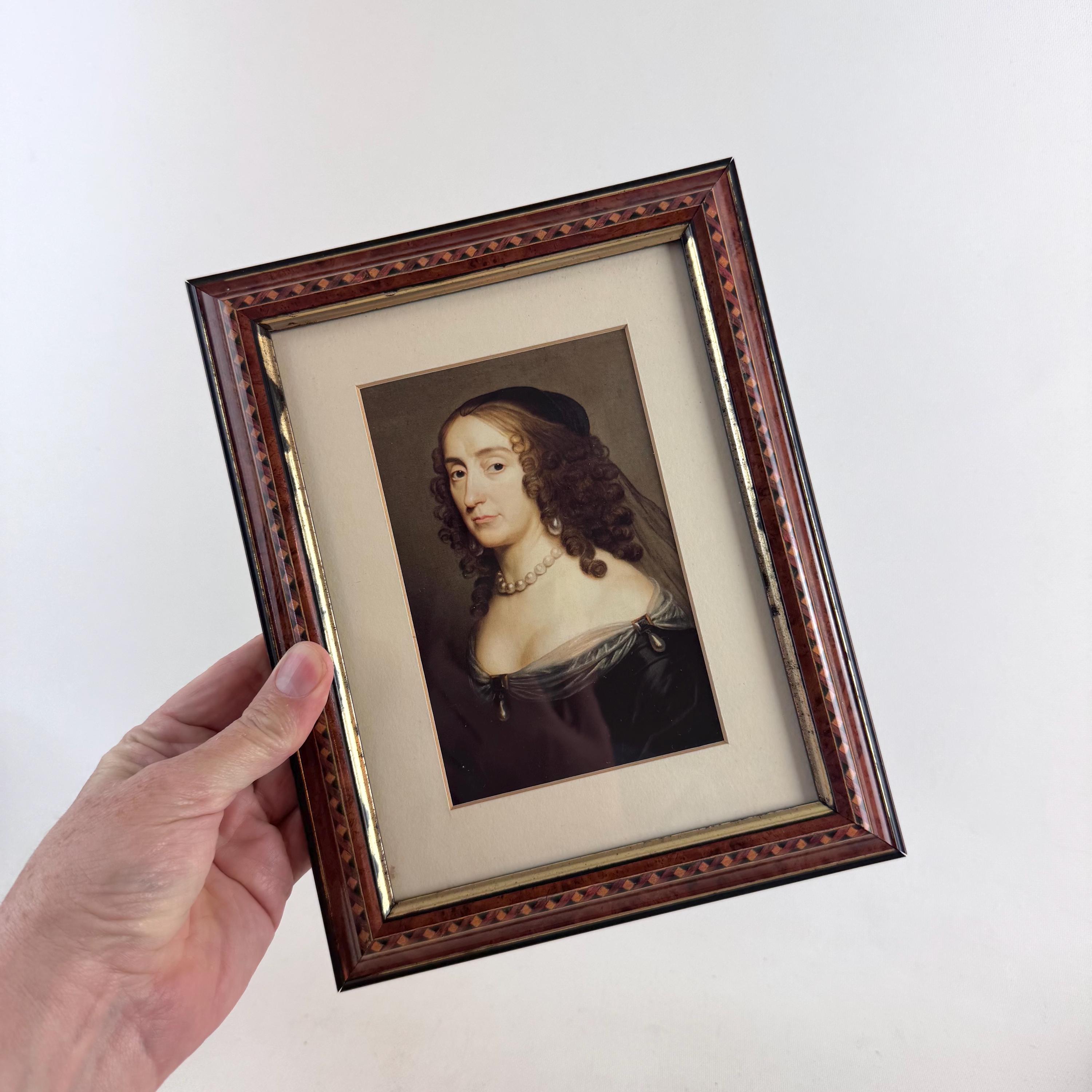 Harrods Knightsbridge 超ヴィンテージ高級フレーム Vintage Harrods Knightsbridge Picture Frame With Marquetry Inlay