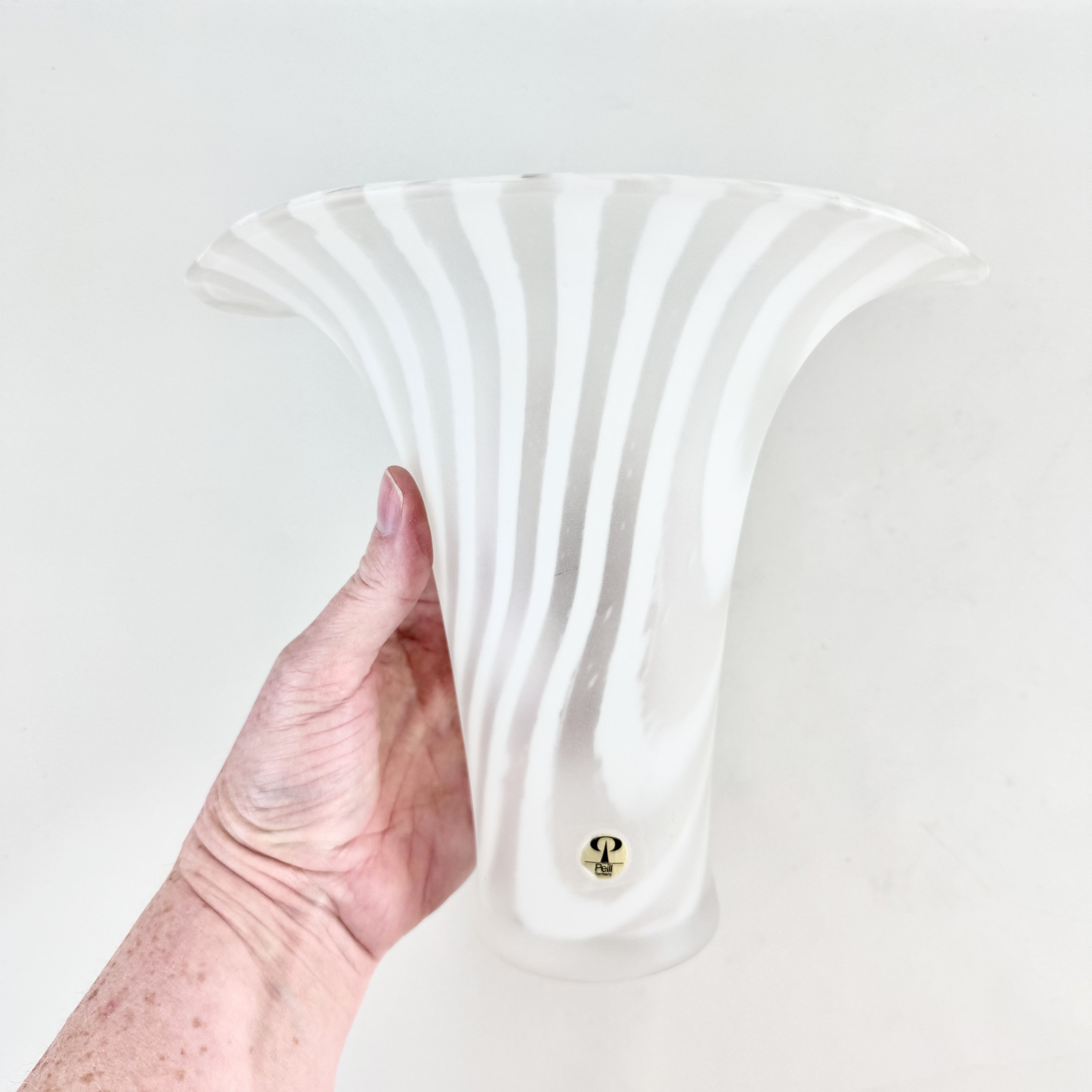 ヴィンテージPeill & Putzler ガラス花瓶 1970年代 インテリア