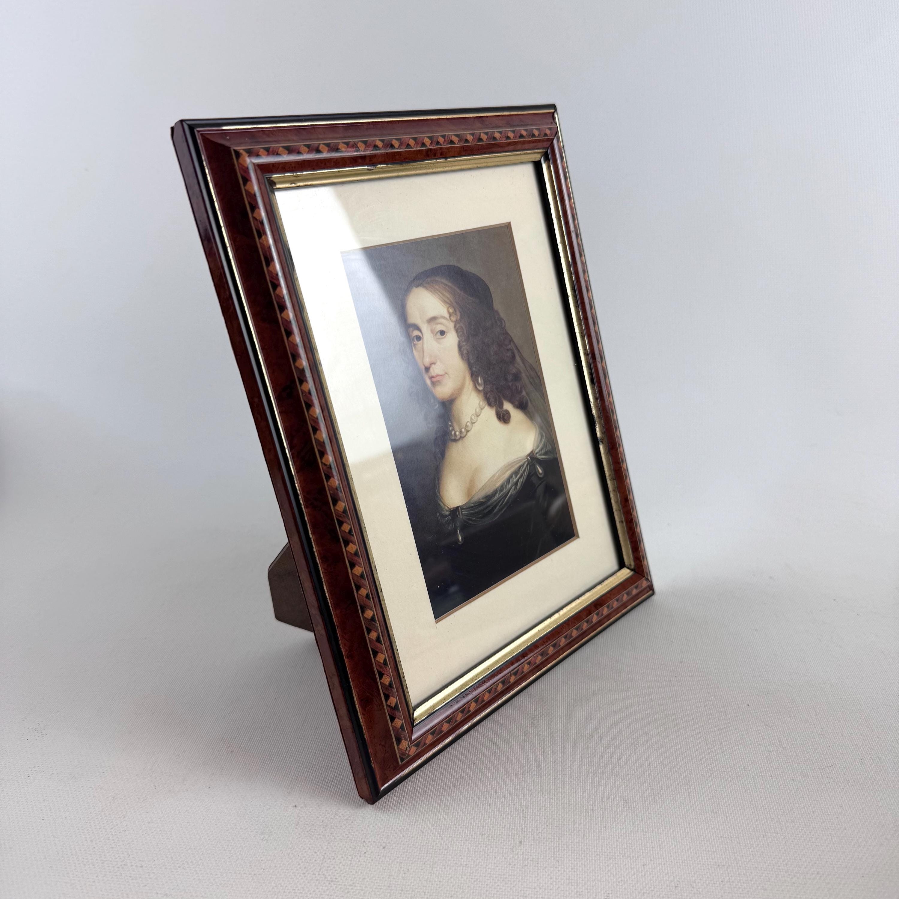 Vintage Harrods Knightsbridge Picture Frame With Marquetry Inlay