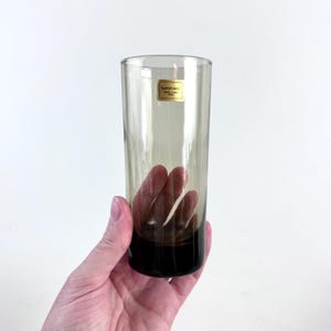ヴィンテージ ルミナルク スモーク ガラス ロングドリンク グラス – ミッドセンチュリー フレンチ タンブラー – フュメ グラスウェア – グラス 1 杯あたりの価格