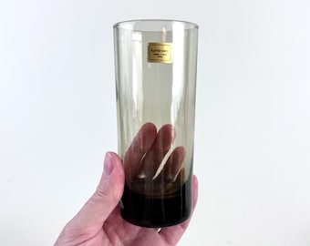 Vintage Luminarc Smoked Glass Longdrink Glass – Mid Century French Tumblers – Fumé Glassware – Price Per Glass