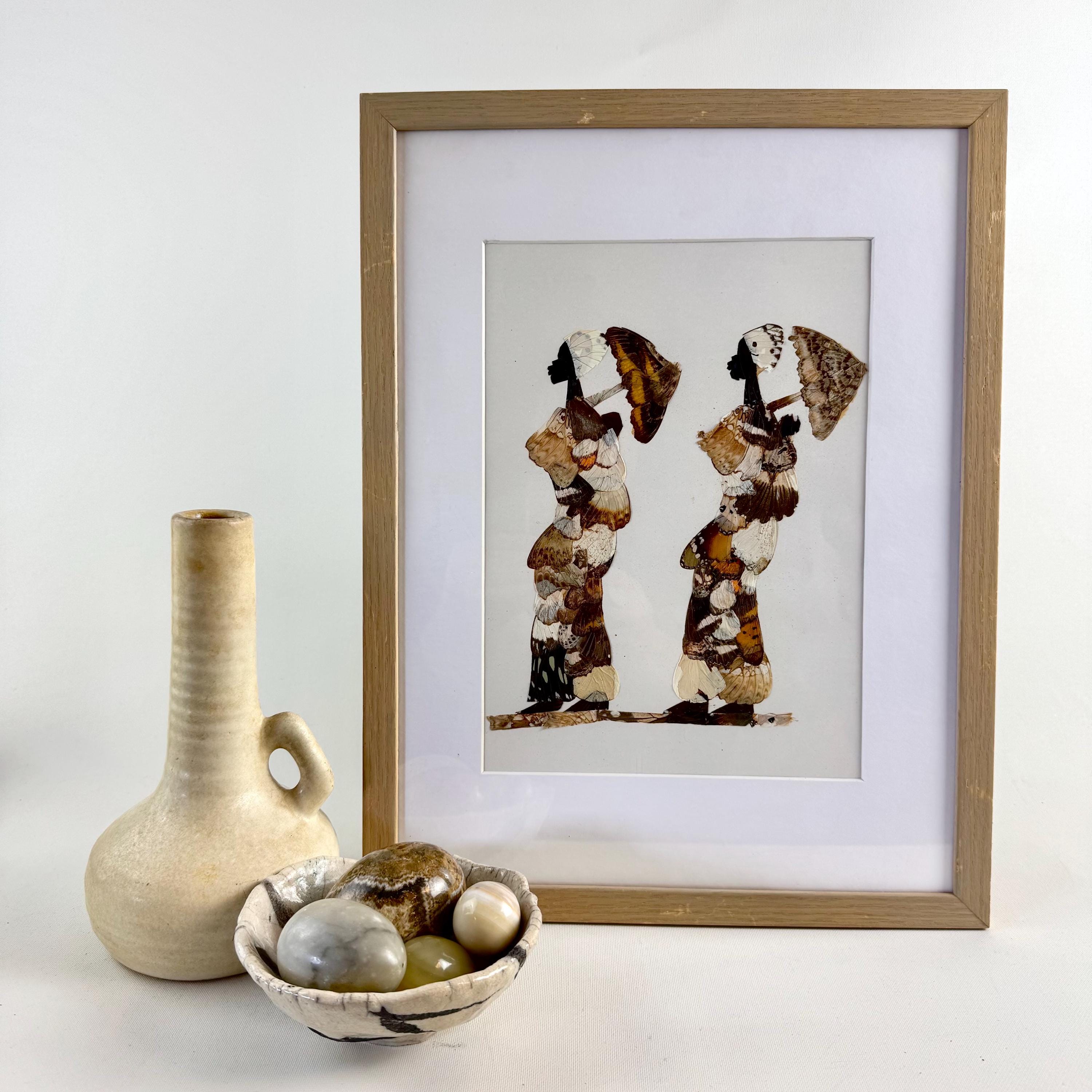 バタフライアート　アフリカ　額 African Butterfly Wing Art - Etsy
