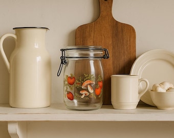 Bocal / conserve vintage Durfor en verre vert - 1 litre – Le