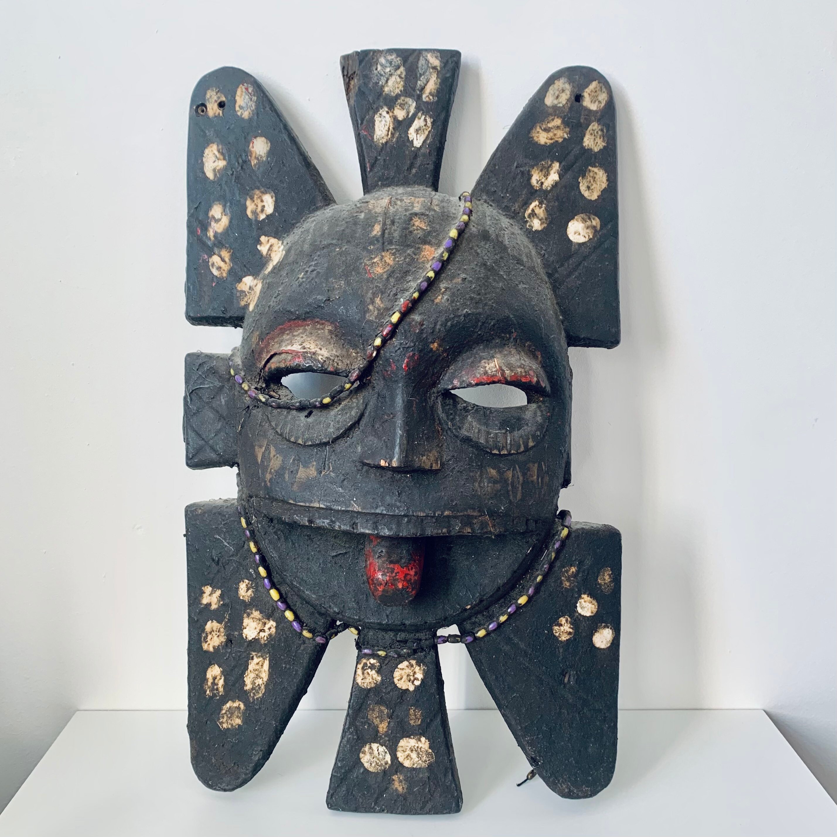 Geestelijk Haast je Fragiel Afrikaans Masker Met Kralen Decoratie - Etsy