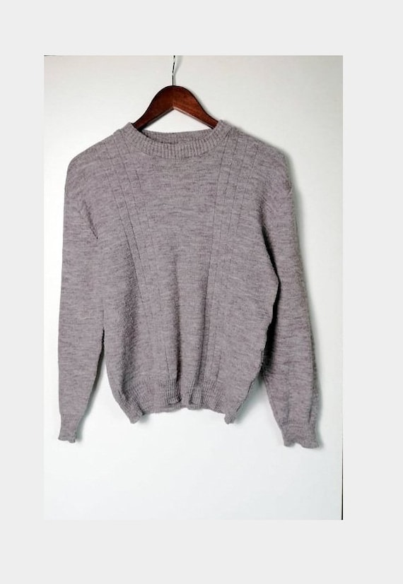 Gray Ladies Sweatshirt size M. Retro Rustic Grey S