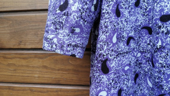 Handmade Retro Dress, Purple Midi Dress, Elegant … - image 3