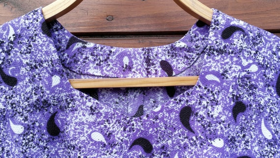 Handmade Retro Dress, Purple Midi Dress, Elegant … - image 4