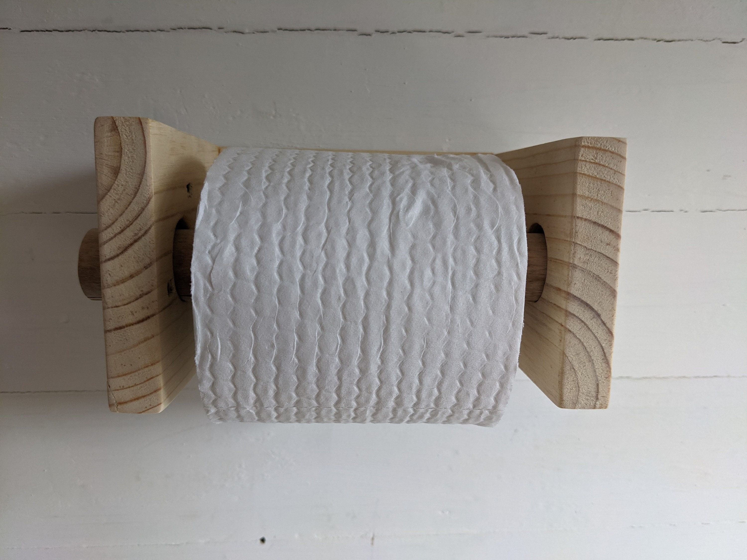 Reclaimed Wooden Toilet Roll Holder Etsy UK