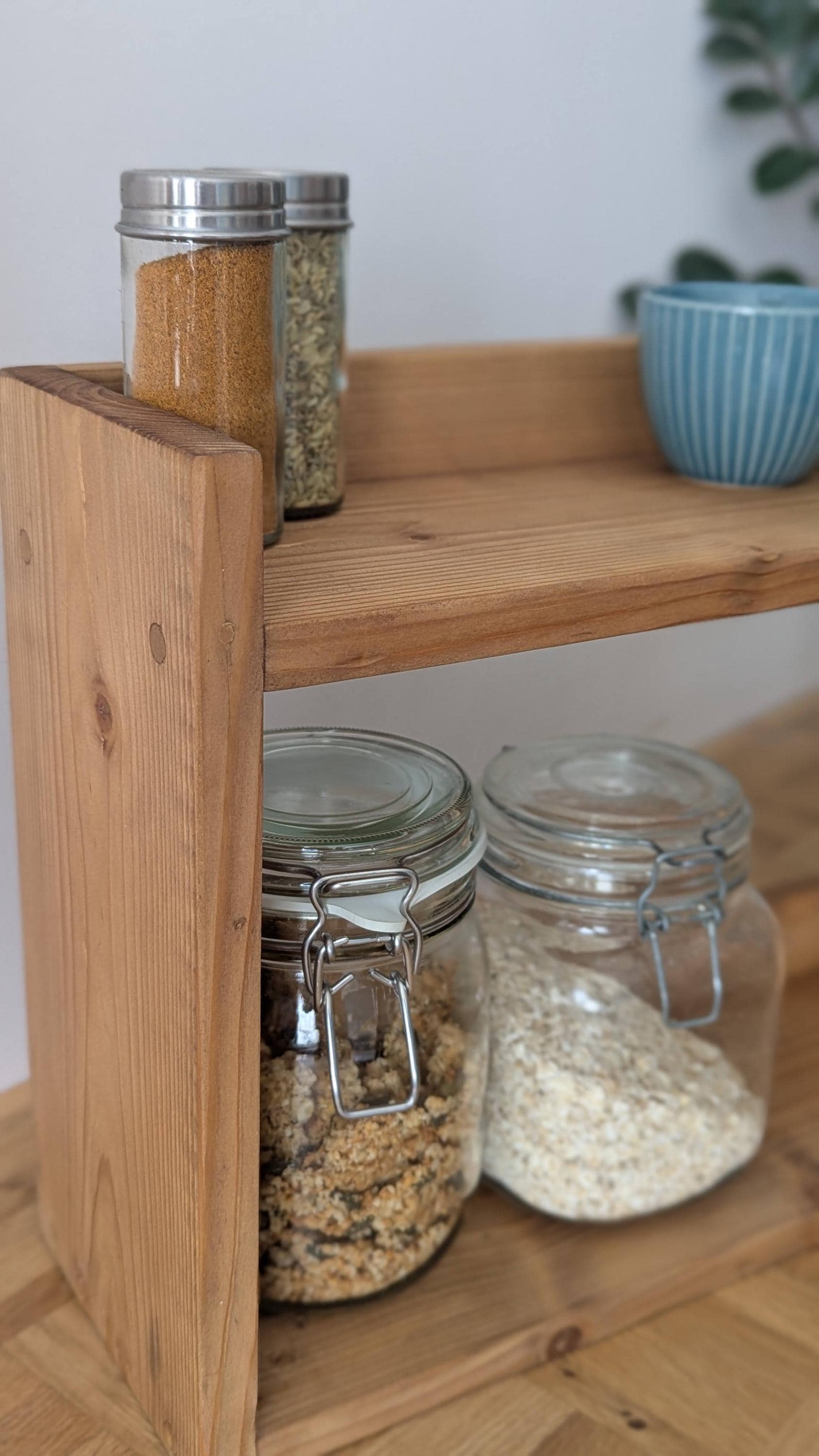 Two Tier Worktop Space Saver, Storage Shelf, Countertop Storage ...
