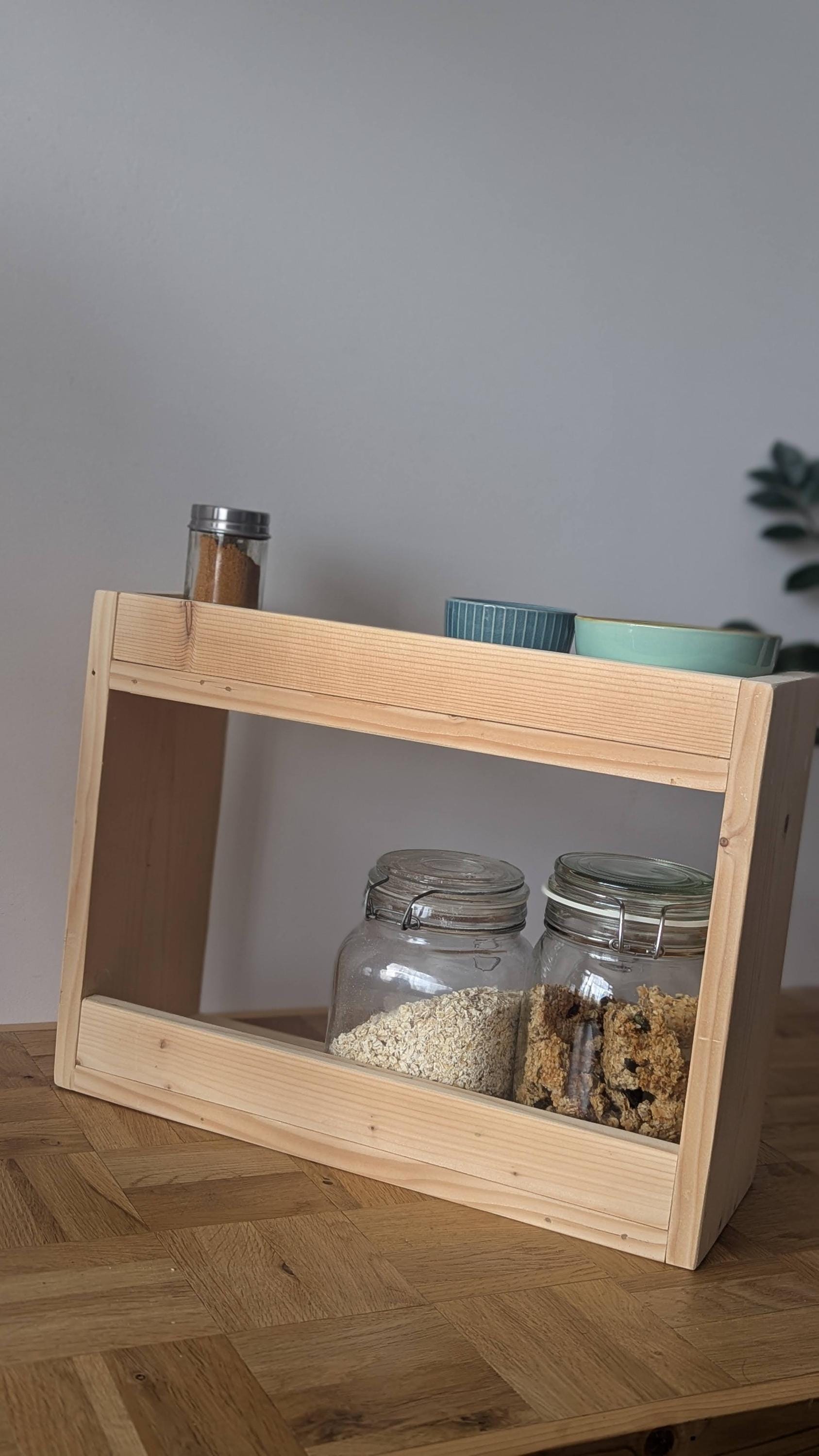 Two Tier Worktop Space Saver, Storage Shelf, Countertop Storage ...