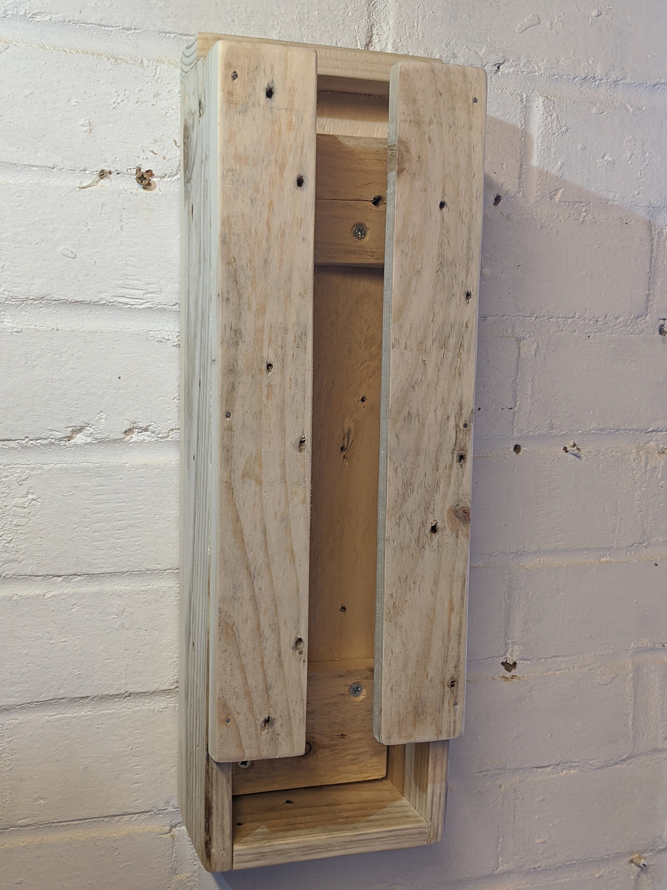 Handmade wooden bag / tote holder / storage made with Etsy