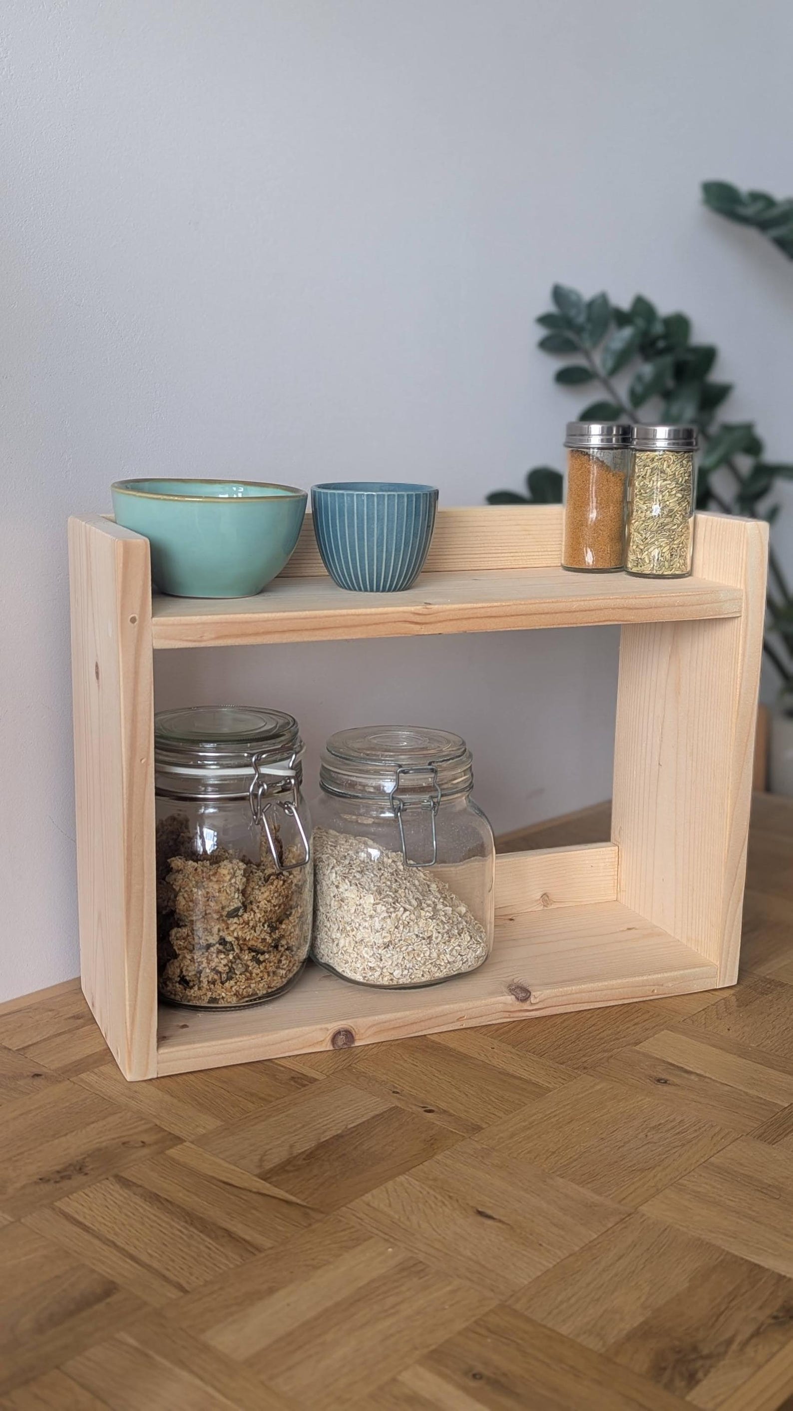 Two Tier Worktop Space Saver, Storage Shelf, Countertop Storage ...