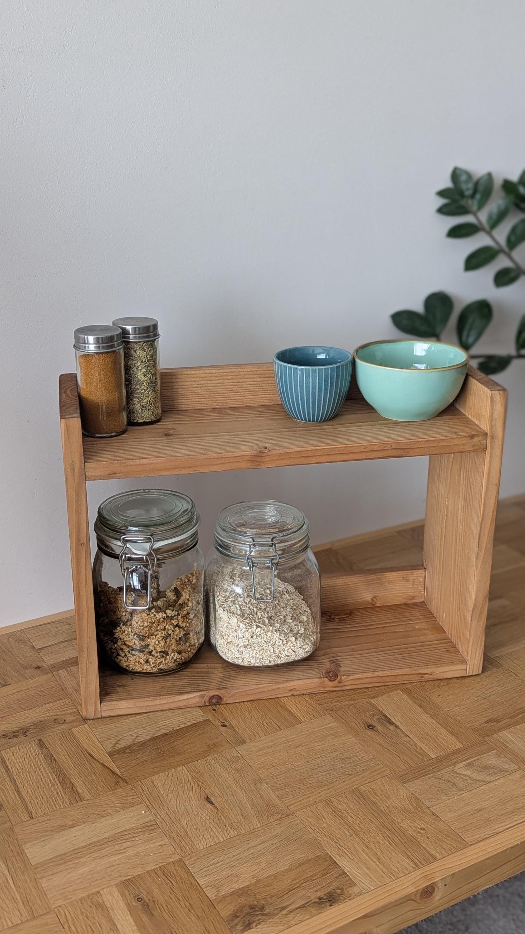Two Tier Worktop Space Saver, Storage Shelf, Countertop Storage ...