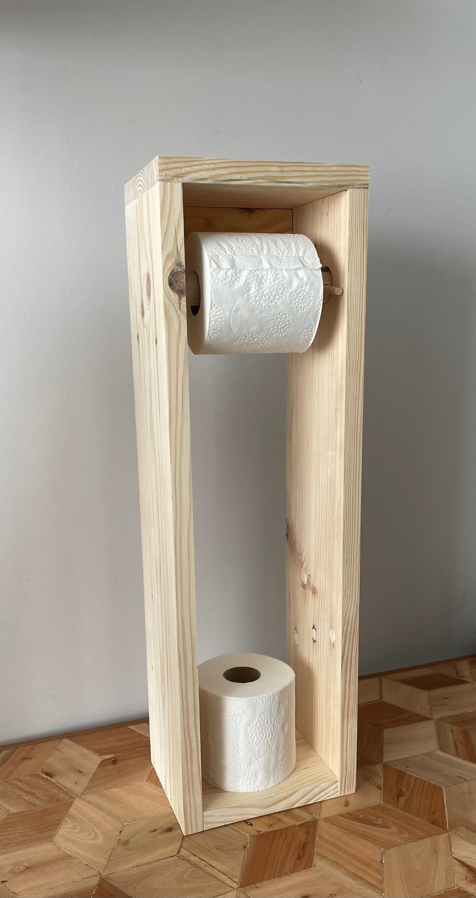 Rustic Reclaimed Wooden Toilet Roll Holder and Storage Free Etsy UK