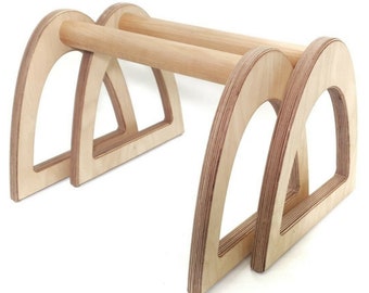Original MiniPBarZ® Wooden Parallettes For Handstands Calisthenics Gymnastics